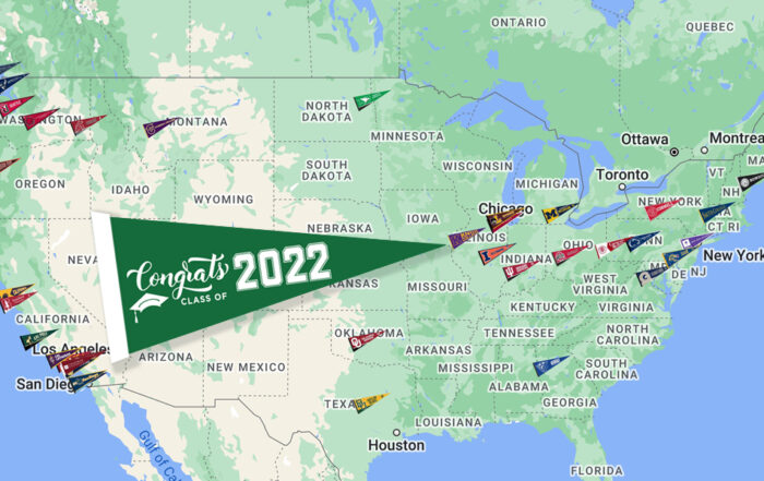 Class of 2022 College Matriculation Map